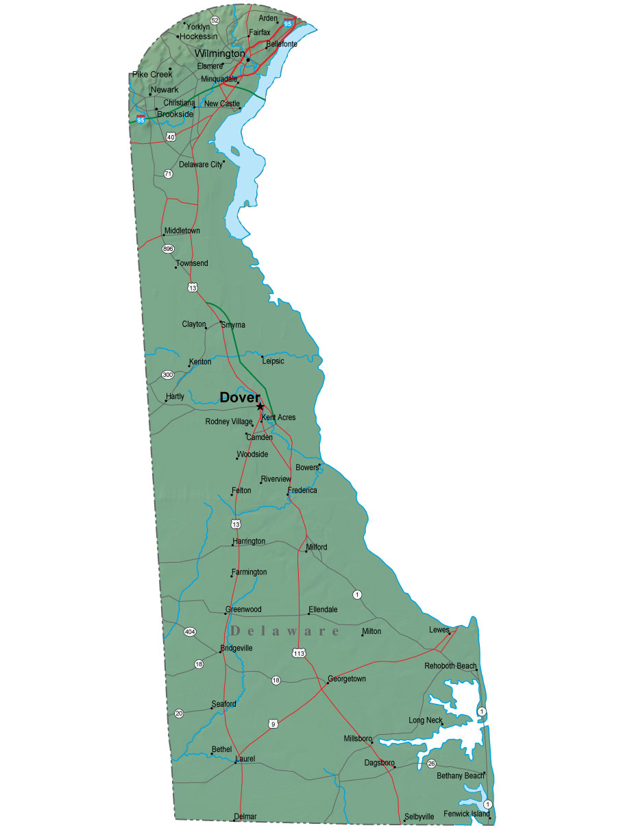 detailed-delaware-map-de-terrain-map